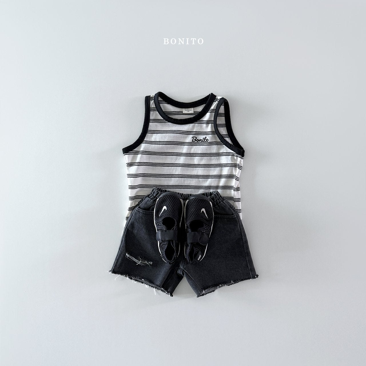 ［Bonito］Double stripe sleeveless