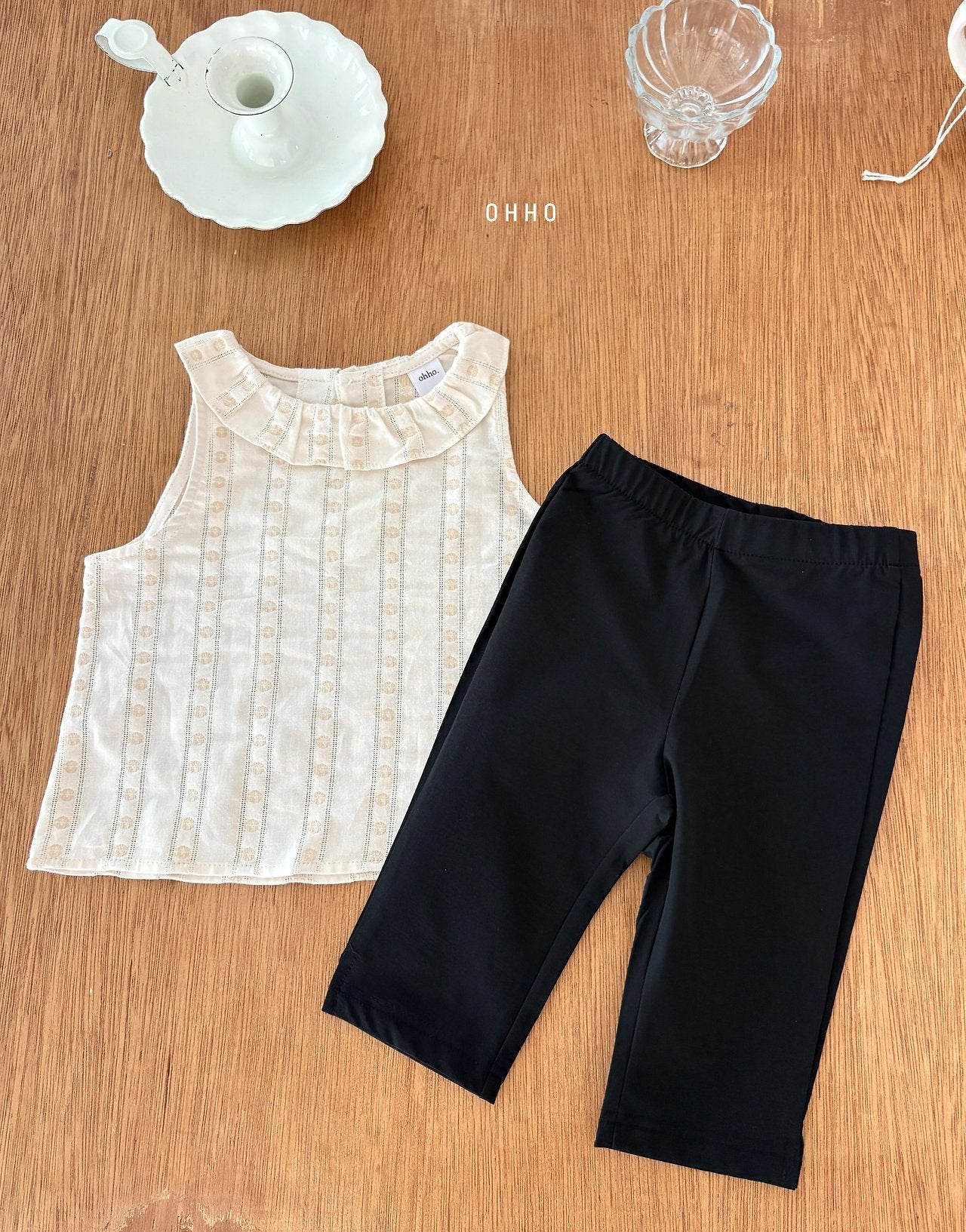 ［ohho］Color capri pants