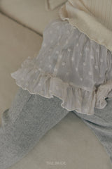 ［The beige］Chiffon Skirt Pants