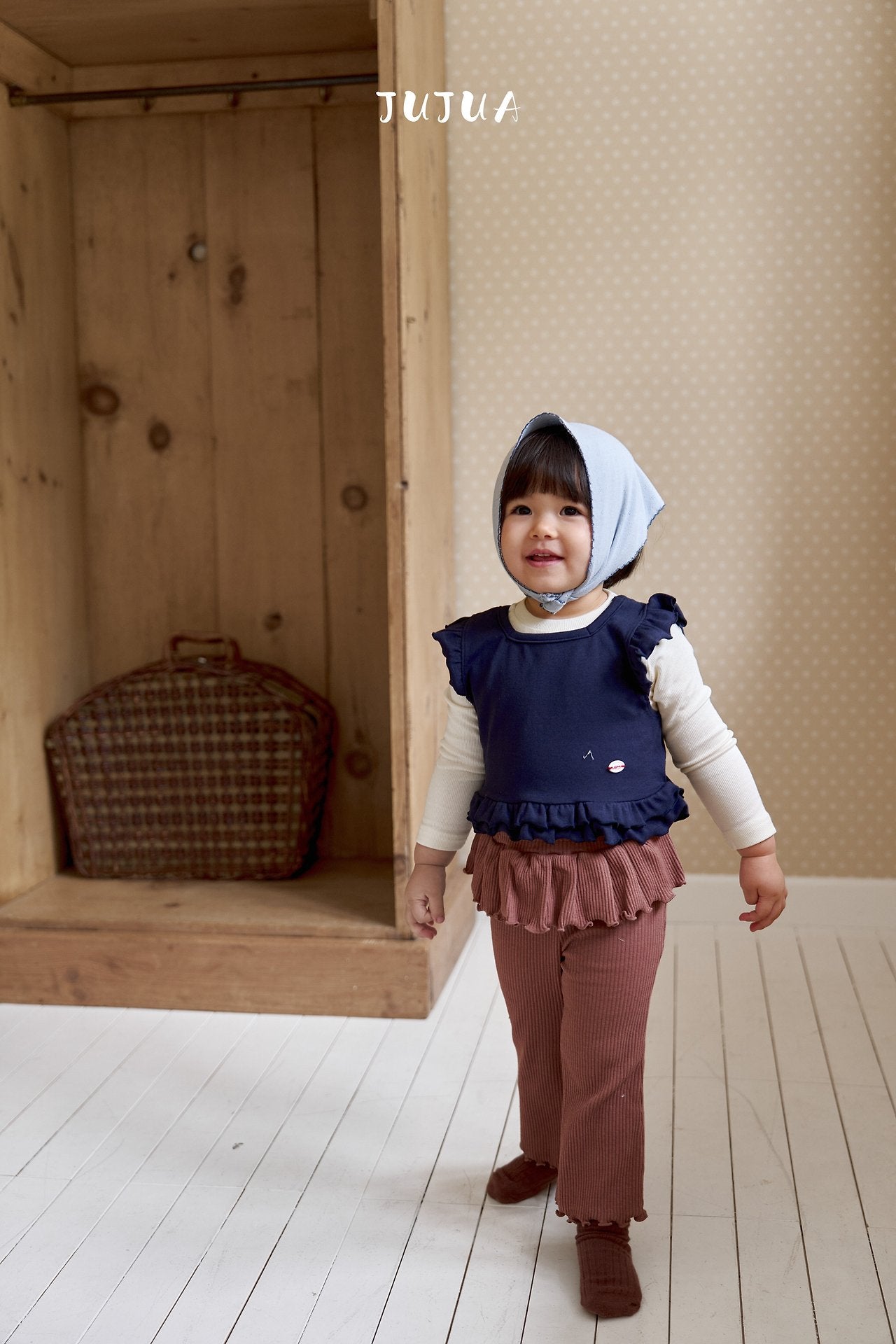 ［jujua］Frill flare pants