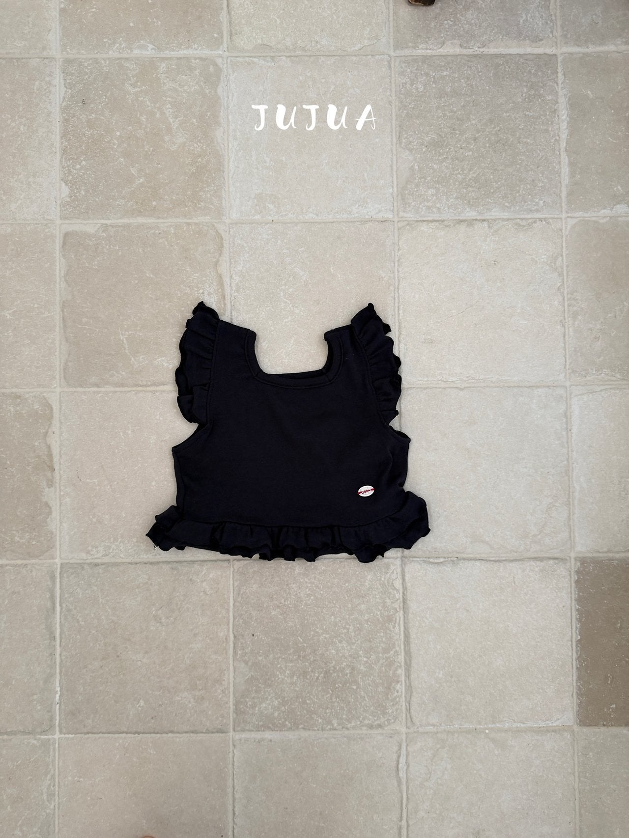 ［jujua］Frill sleeveless tops