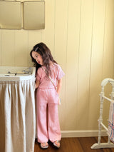 ［comma］Pleats wide flare pants