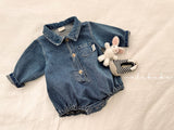 ［valubebe］Toto denim rompers (baby)