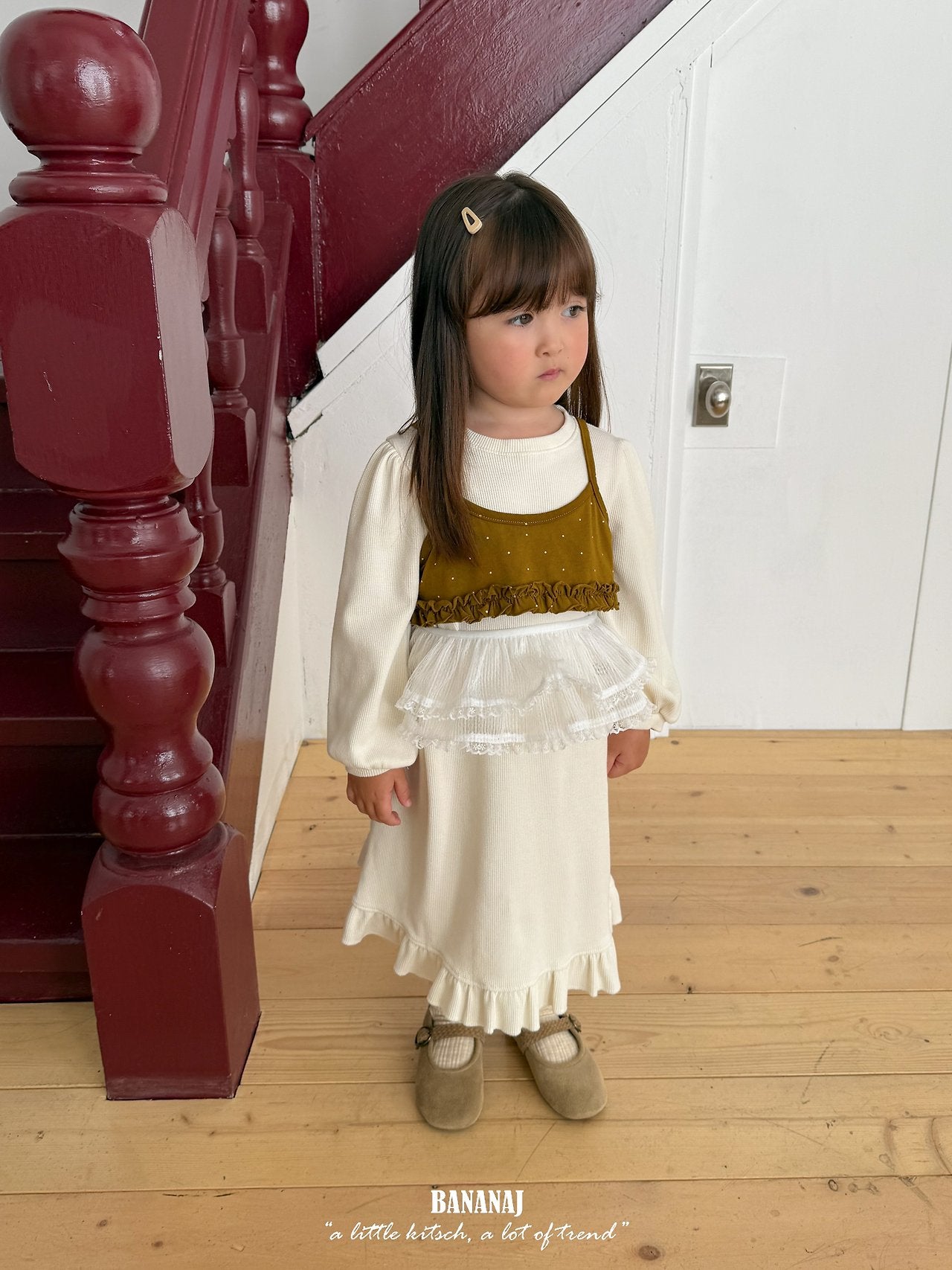 ［BANANAJ］Mimi layered skirt