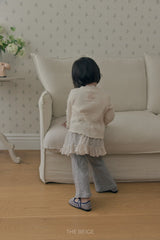 ［The beige］Chiffon Skirt Pants