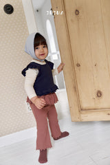 ［jujua］Frill flare pants