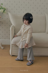 ［The beige］Chiffon Skirt Pants
