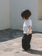 ［melmel］Ribbed half tee
