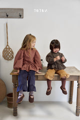 ［jujua］Corduroy frill pants