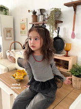 ［second moment］Juju stripe shasha tops