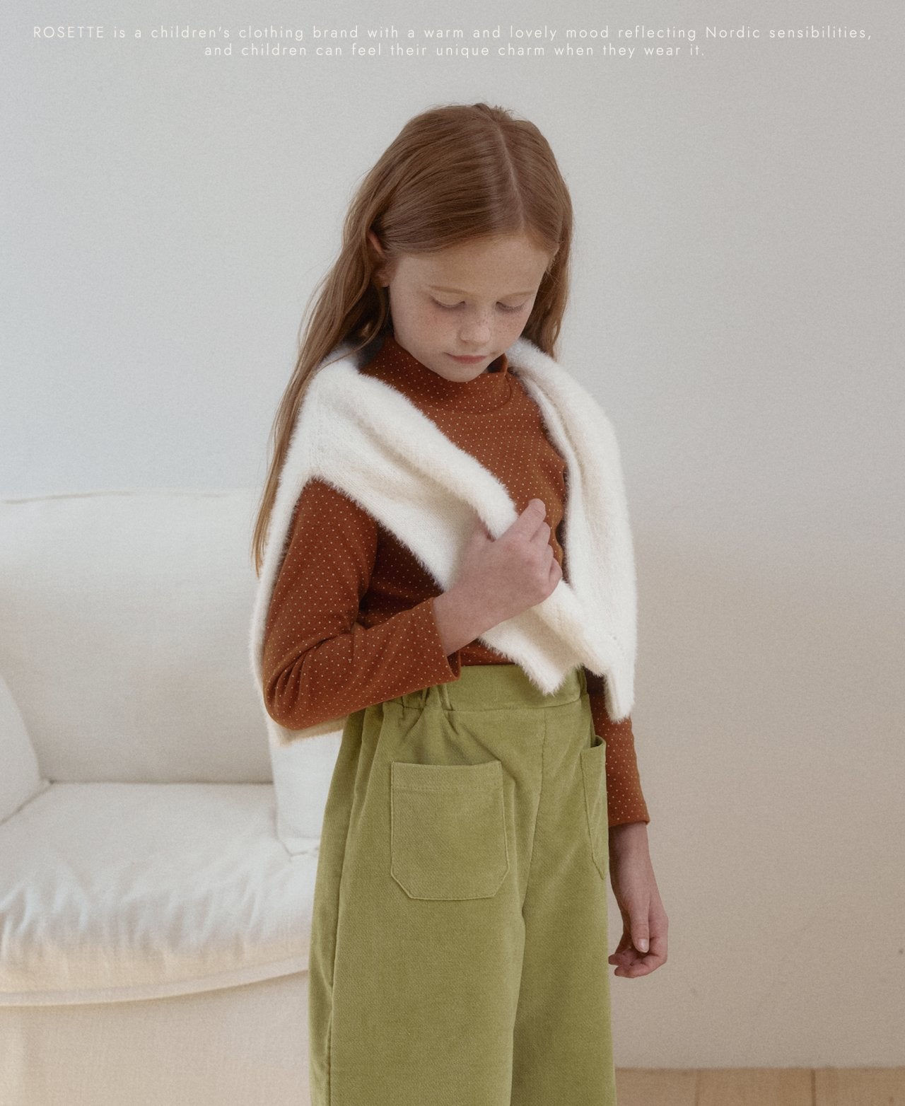 ［ROSETTE］Peanut dot highneck tops