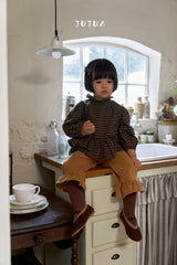 ［jujua］Corduroy frill pants
