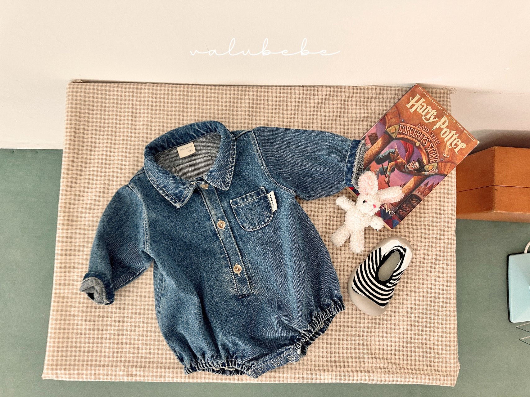 ［valubebe］Toto denim rompers (baby)