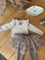 ［marron］Floral ritton tops