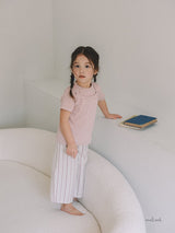 ［melmel］Ribbed half tee