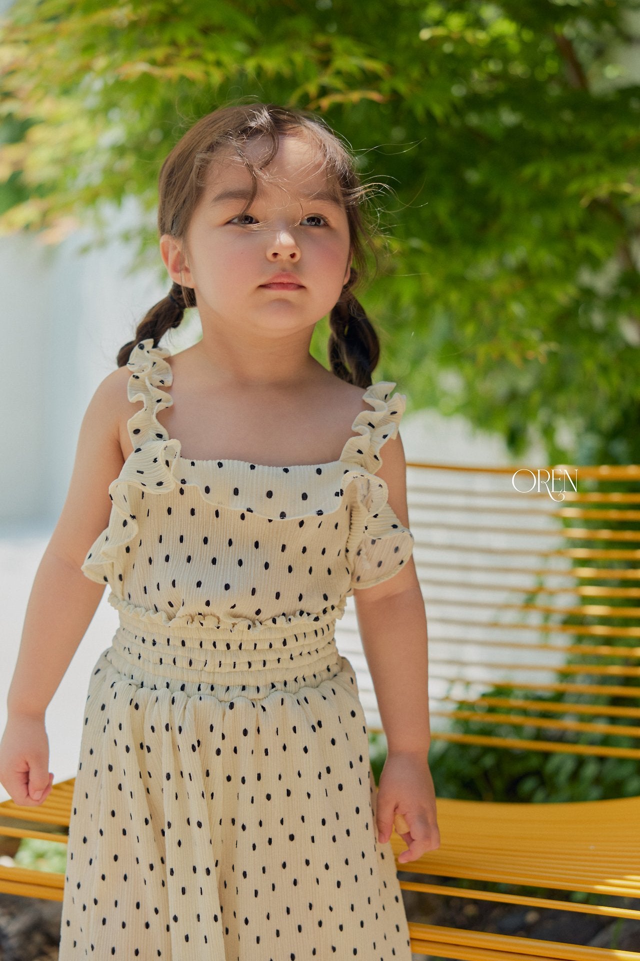 ［OREN］Mellow pleats set up (kids)