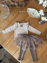 ［marron］Floral ritton tops