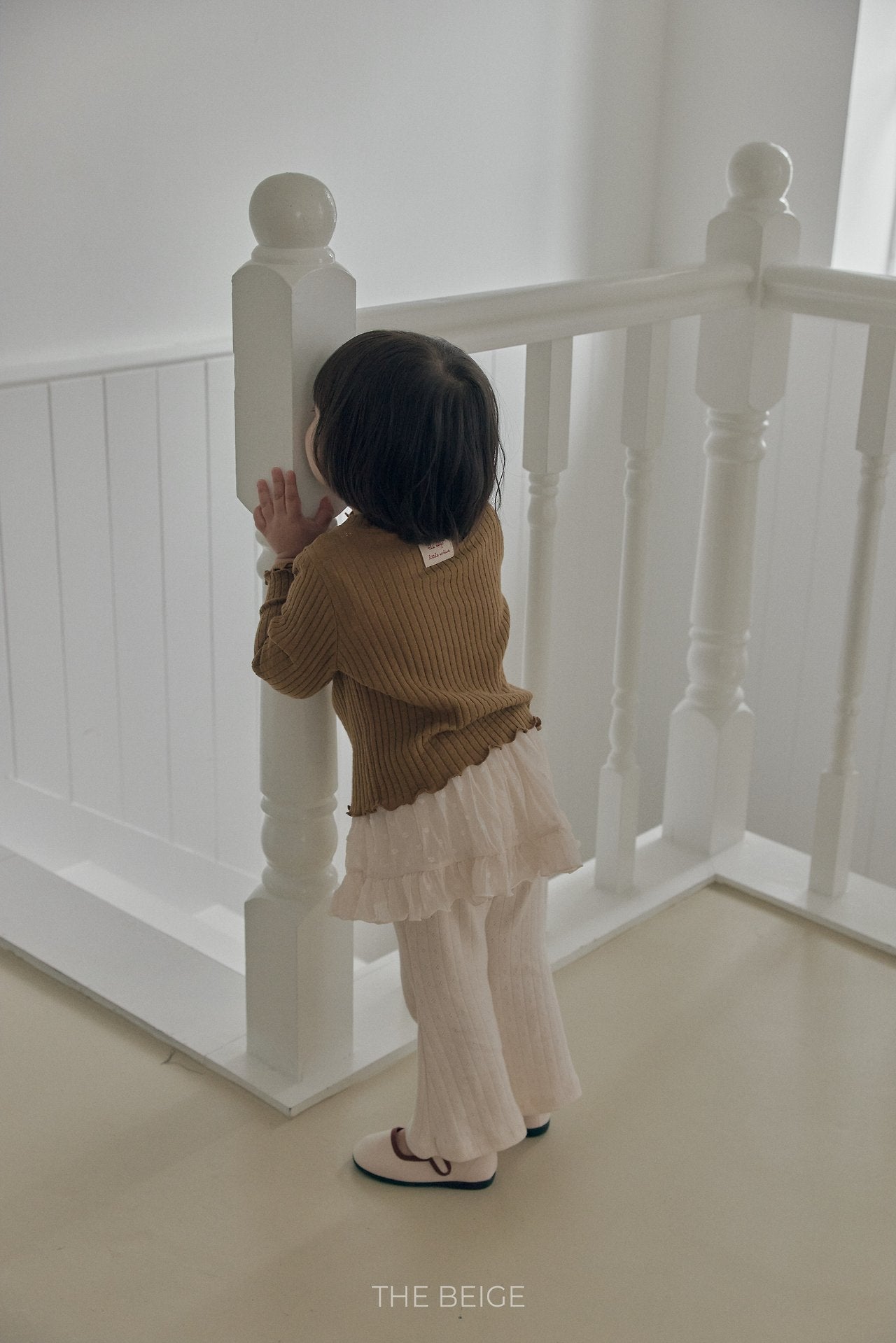 ［The beige］Chiffon Skirt Pants