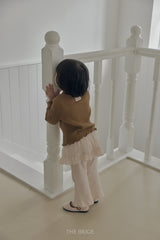 ［The beige］Chiffon Skirt Pants