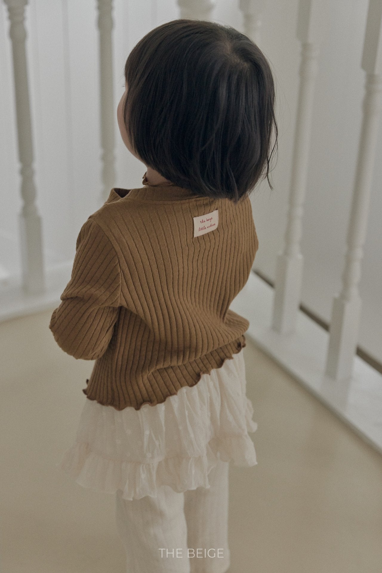 ［The beige］Chiffon Skirt Pants