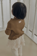［The beige］Chiffon Skirt Pants