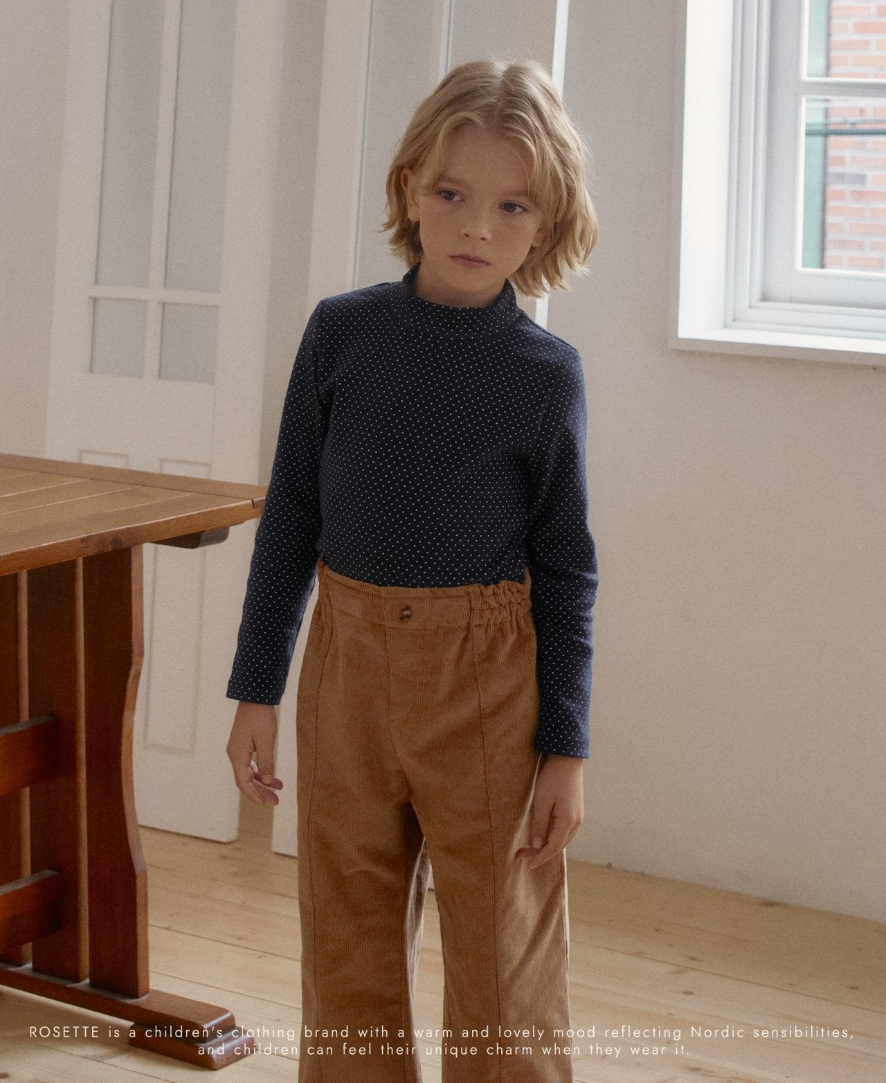 ［ROSETTE］Peanut dot highneck tops