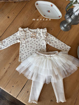 ［marron］Floral ritton tops