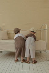 ［The beige］Binding overalls