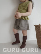［guruguru］Linen pocket short pants