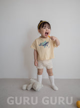 ［guruguru］1+1 short leggings set