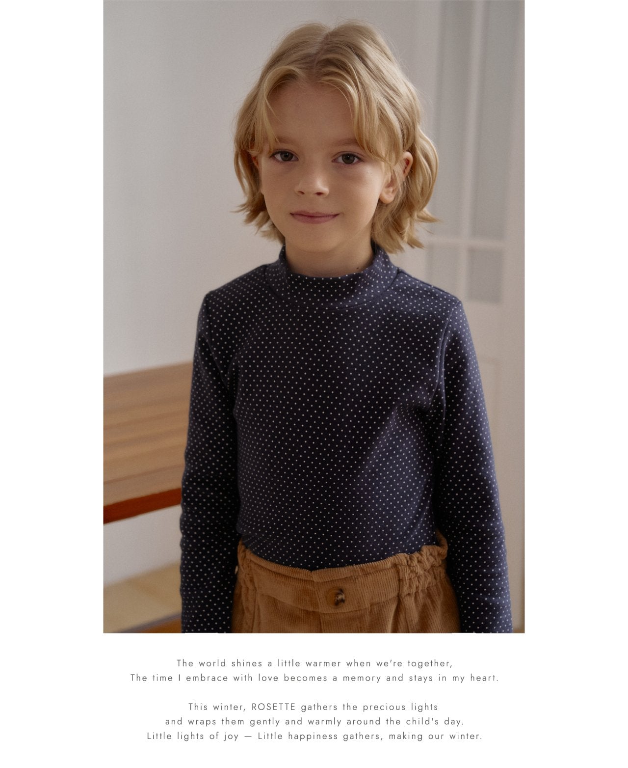 ［ROSETTE］Peanut dot highneck tops