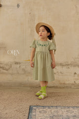 ［OREN］Amelie vintage check one-piece