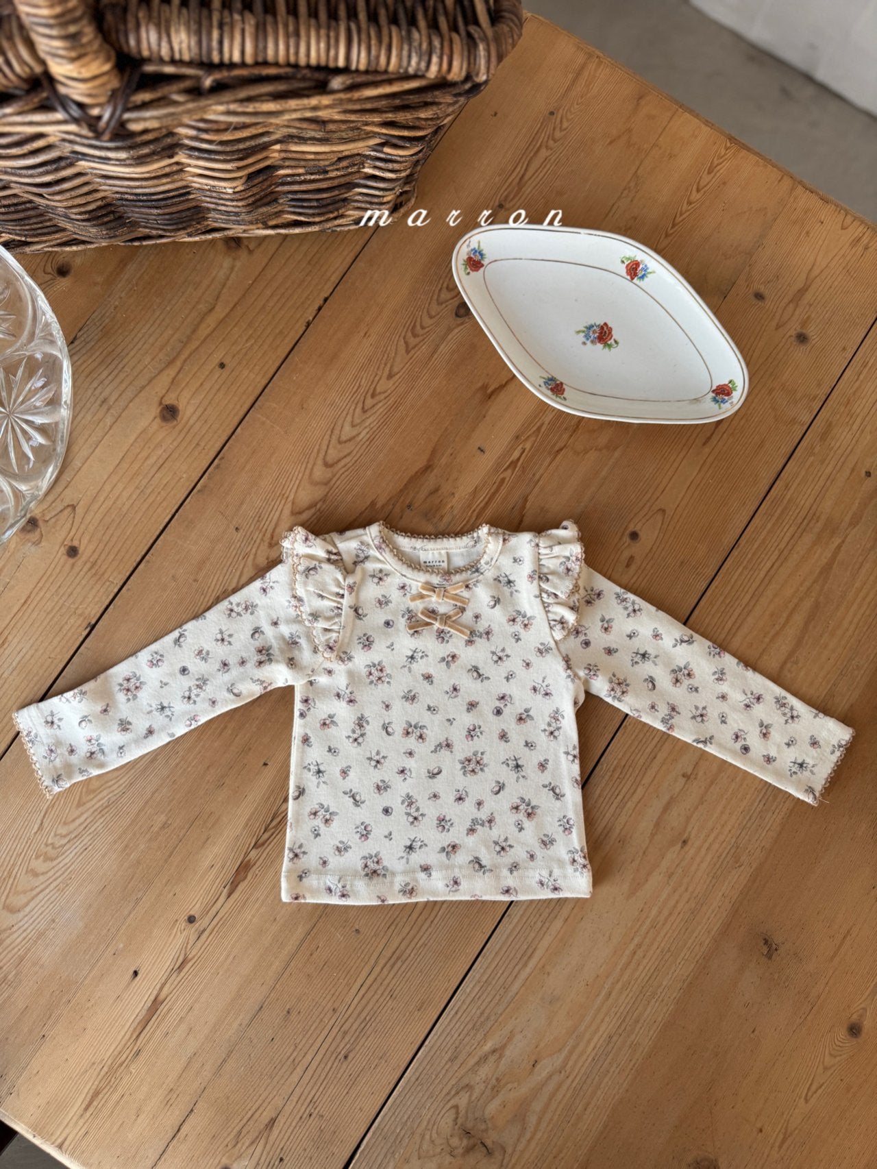 ［marron］Floral ritton tops