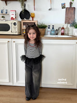 ［second moment］Juju stripe shasha tops