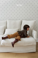 ［jujua］Corduroy frill pants