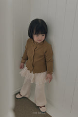 ［The beige］Chiffon Skirt Pants