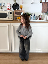 ［second moment］Juju stripe shasha tops