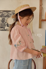 ［OREN］Mellia embroidery blouse