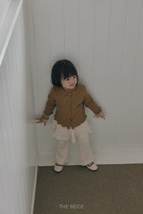 ［The beige］Chiffon Skirt Pants