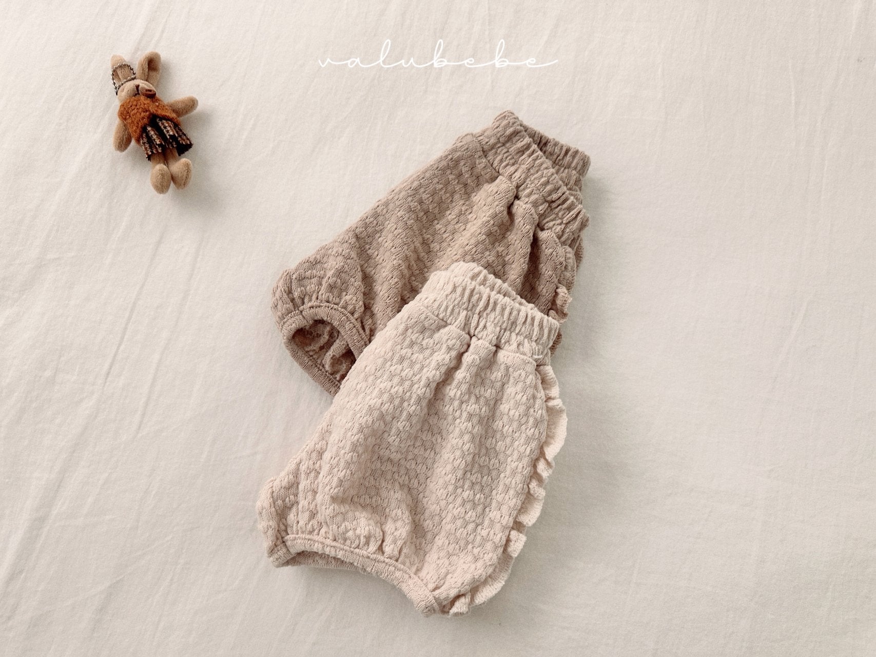 ［valubebe］Jacquard frill pumpkin pants (baby & kids)