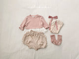 ［valubebe］Jacquard frill pumpkin pants (baby & kids)