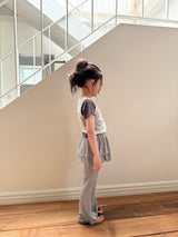［comma］Wrap cancan flare pants