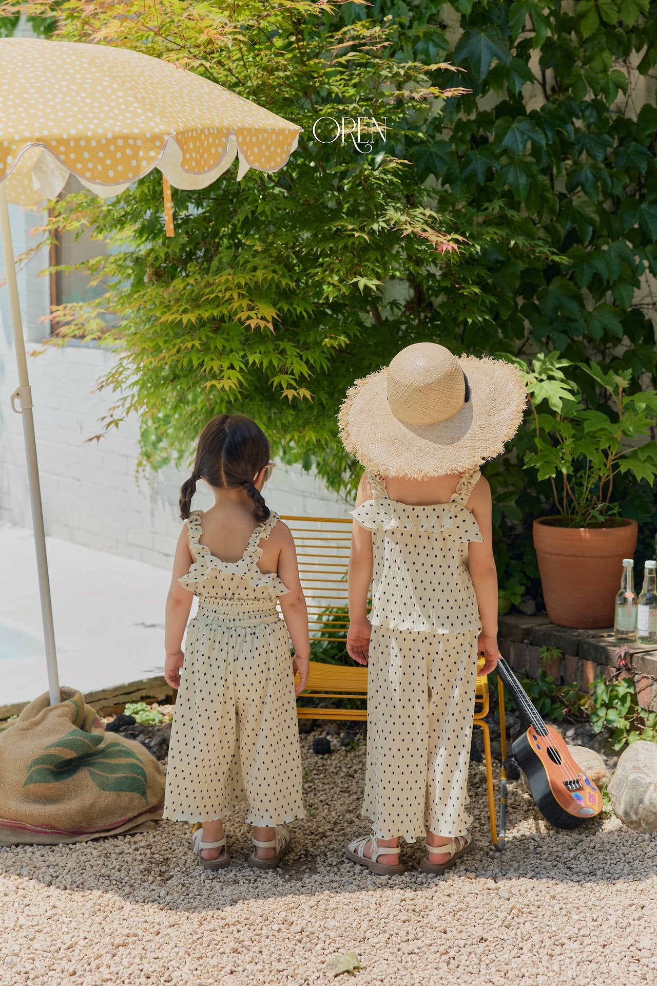 ［OREN］Mellow pleats set up (kids)
