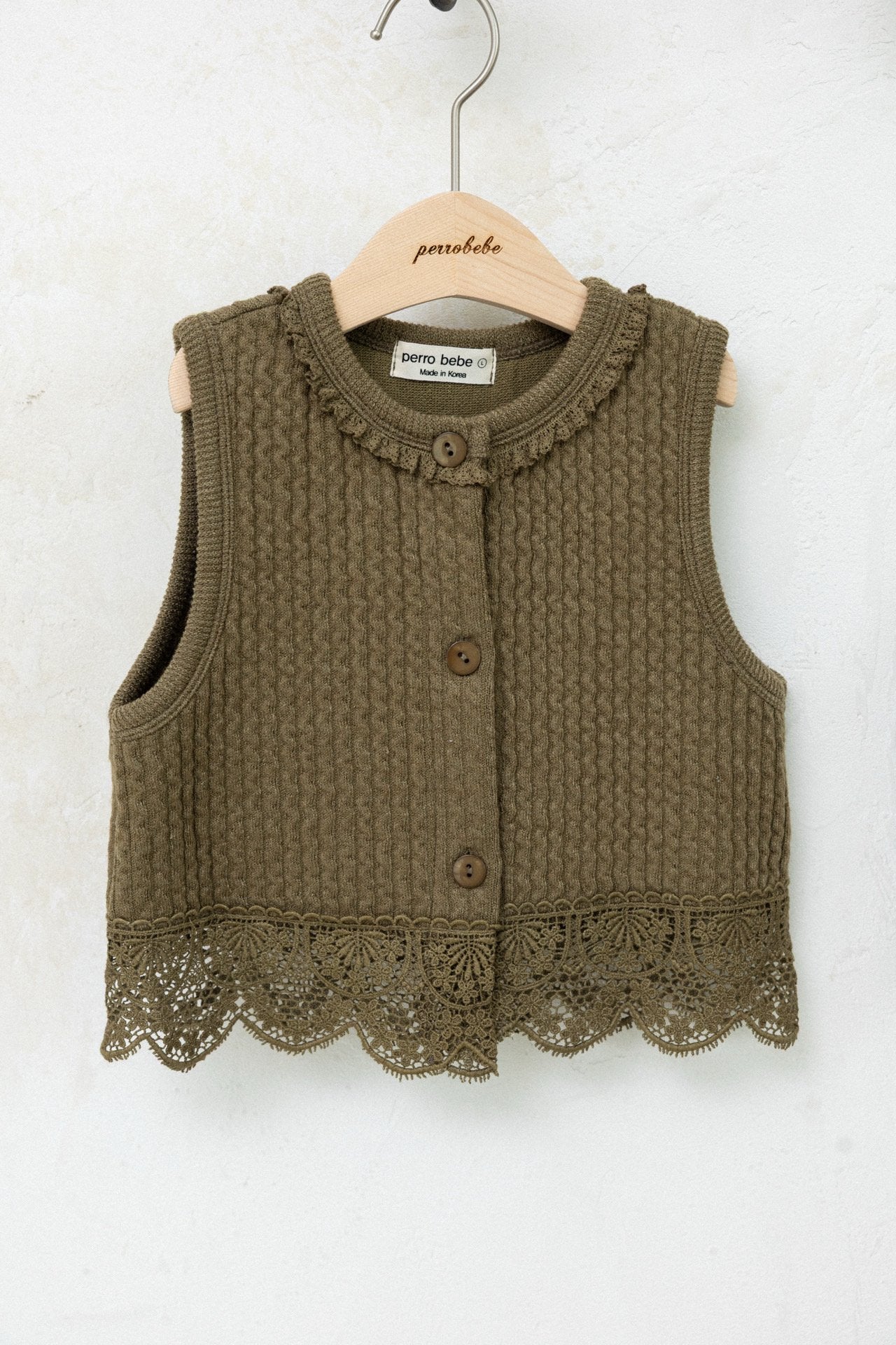 ［perrobebe］Ivy knit vest