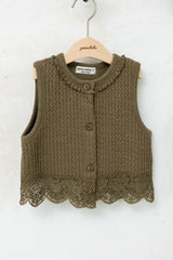 ［perrobebe］Ivy knit vest