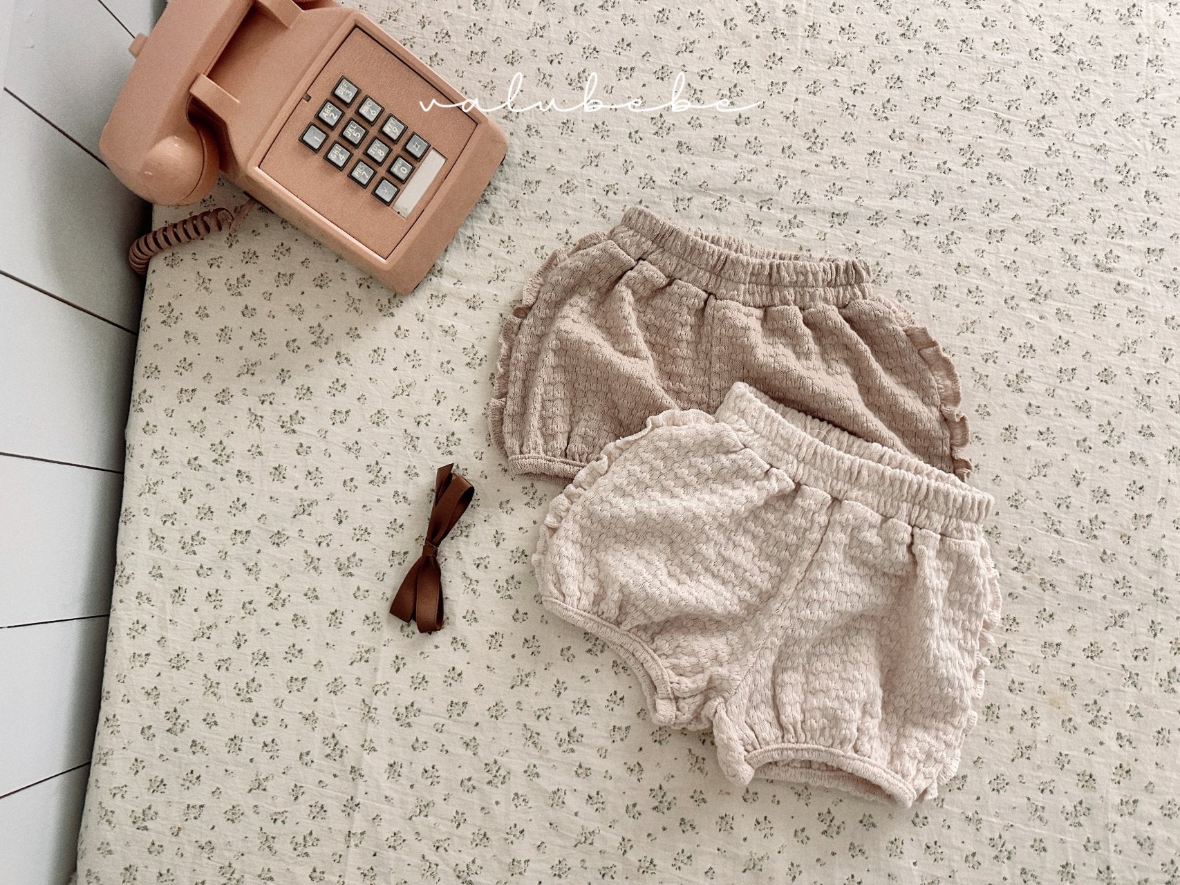 ［valubebe］Jacquard frill pumpkin pants (baby & kids)