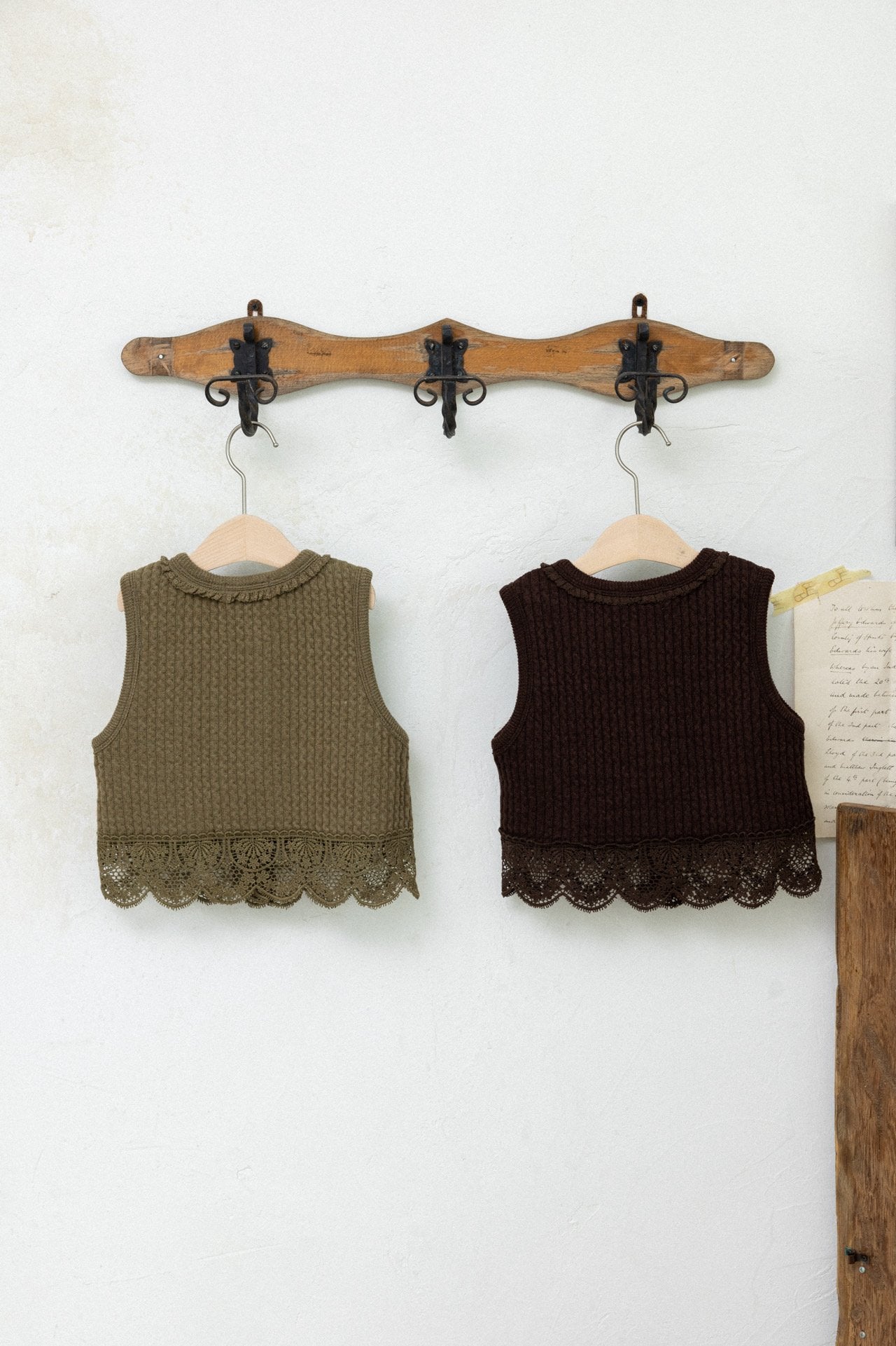 ［perrobebe］Ivy knit vest
