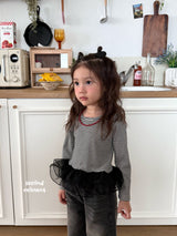 ［second moment］Juju stripe shasha tops