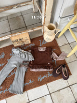 ［jujua］Frill flare pants