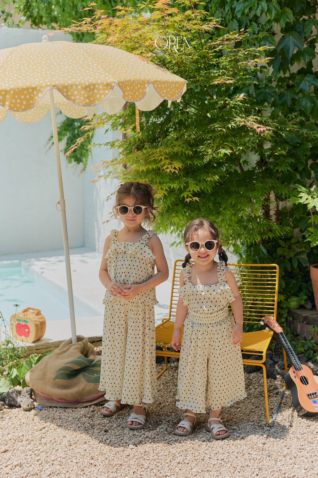 ［OREN］Mellow pleats set up (kids)